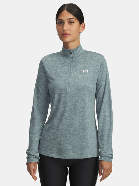 Under Armour Damen-T-Shirt Under Armour Tech 1/2 Zip- Twist-BLAU