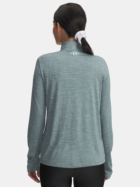 Under Armour Damen-T-Shirt Under Armour Tech 1/2 Zip- Twist-BLAU