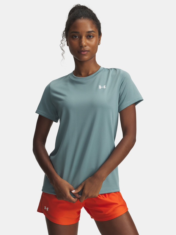 Under Armour Damen T-Shirt Under Armour Tech SSC - Solid-GRN