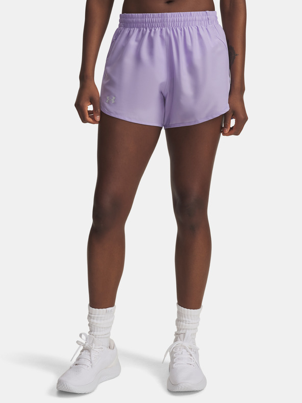 Under Armour Damen-Shorts Under Armour UA Fly By 3'' Shorts-PPL