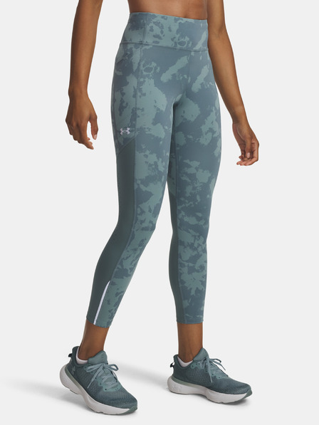 Under Armour Damen Leggings Under Armour UA Launch Ankle Print Tights-BLU