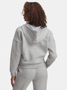 Under Armour Damen Hoodie Under Armour Rival Flc Piped HZ Hoodie-GRY