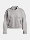 Under Armour Damen Hoodie Under Armour Rival Flc Piped HZ Hoodie-GRY