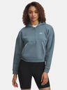 Under Armour Damen Hoodie Under Armour Rival Flc Piped HZ Hoodie-BLU