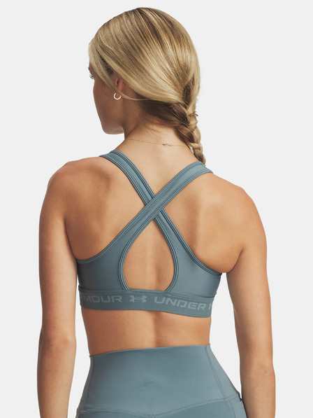 Under Armour Damen-Bustier Under Armour Crossback Mid Bra-BLU