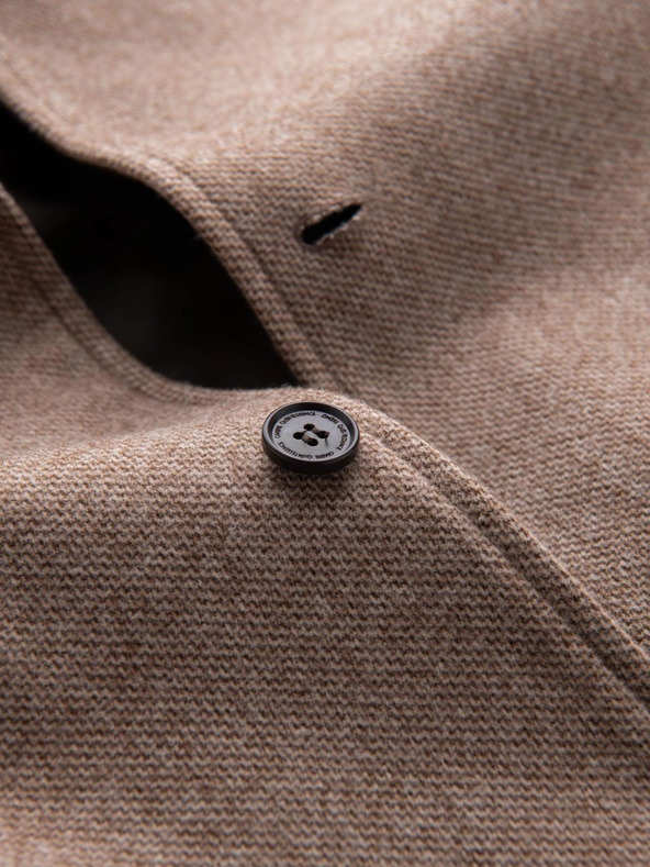 Ombre Clothing Herren Melange langer Mantel mit Kapuze Ombre Clothing