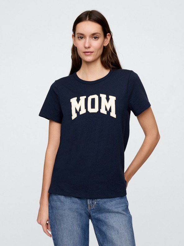 GAP Damen Baumwoll-T-Shirt MOM GAP
