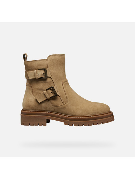 Geox Beige Damen-Stiefeletten Geox Iridea