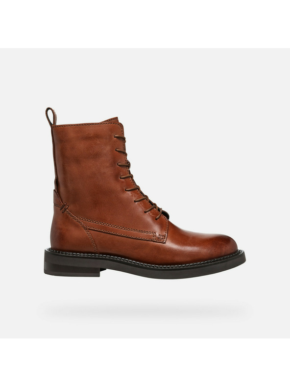 Geox Hellbraune Damen-Stiefelette Geox Serilda