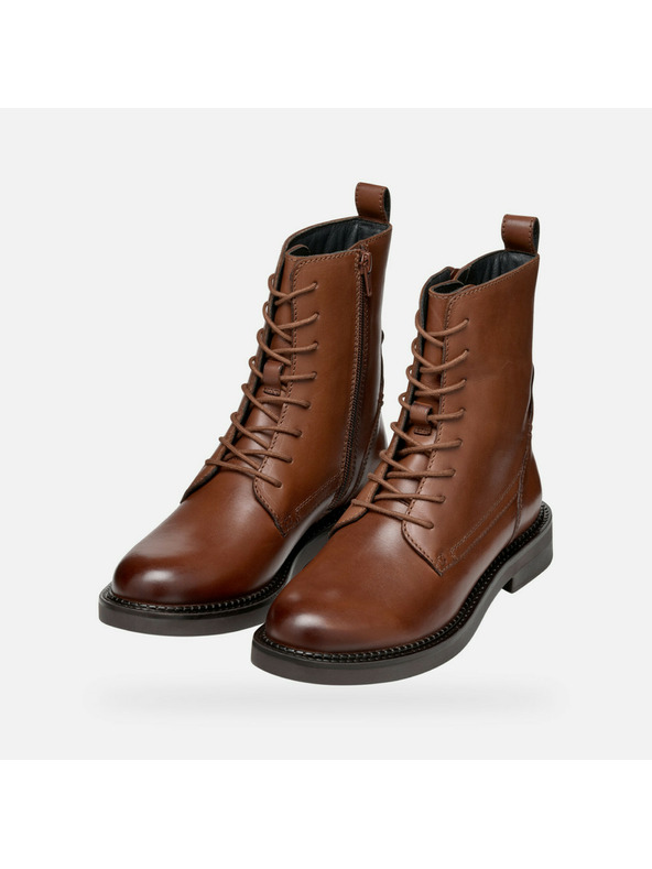 Geox Hellbraune Damen-Stiefelette Geox Serilda