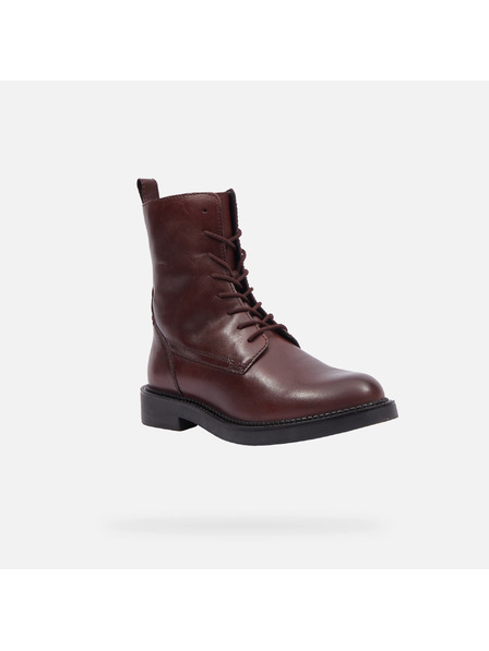 Geox Weinrote Damen-Ankle-Boots Geox Serilda