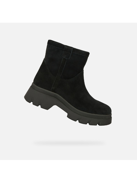 Geox Schwarze Damen-Ankle-Boots Geox Pluette