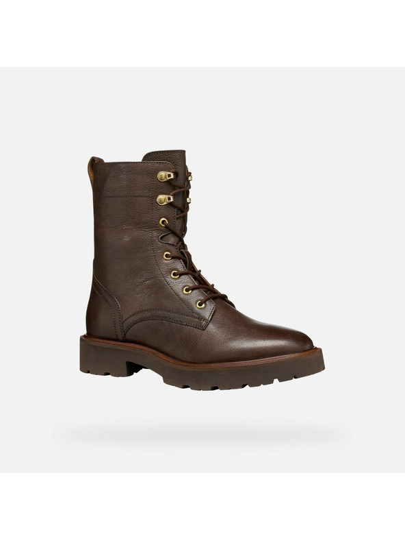 Geox Dunkelbraune Damen-Ankle-Boots Geox Norize