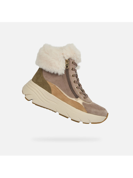 Geox Beige Damen-Stiefeletten Geox Diamanta