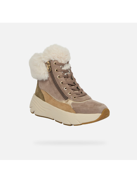 Geox Beige Damen-Stiefeletten Geox Diamanta