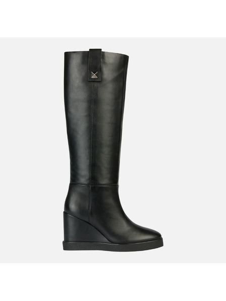 Geox Schwarze Damenstiefeletten Geox Wedge