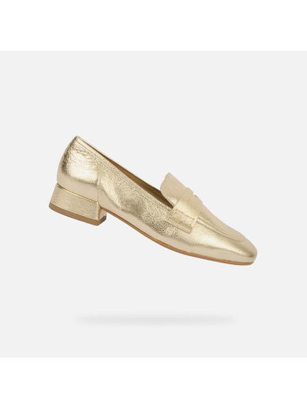 Geox Goldene Damen-Mokassins Geox Dhyalma