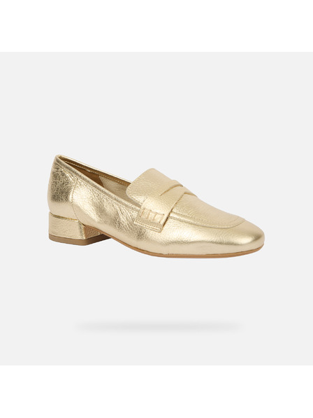 Geox Goldene Damen-Mokassins Geox Dhyalma