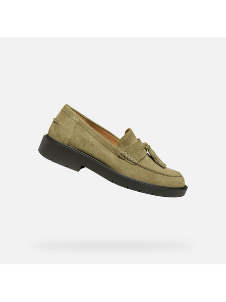 Geox Khaki Damen-Mokassins Geox Spherica EC1