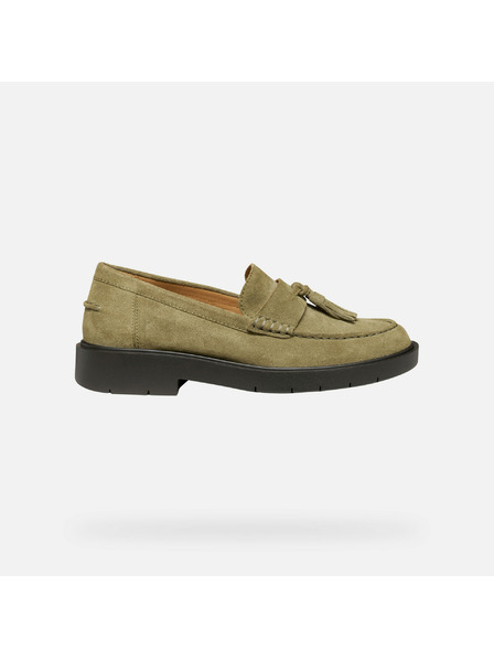 Geox Khaki Damen-Mokassins Geox Spherica EC1