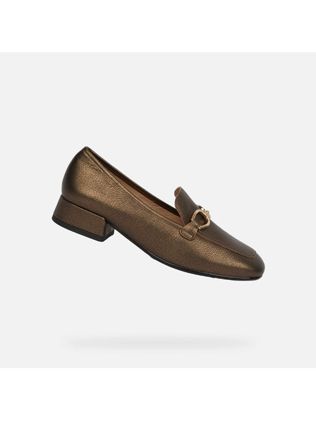Geox Goldene Damen-Mokassins Geox Dhyalma