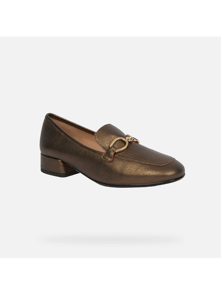 Geox Goldene Damen-Mokassins Geox Dhyalma