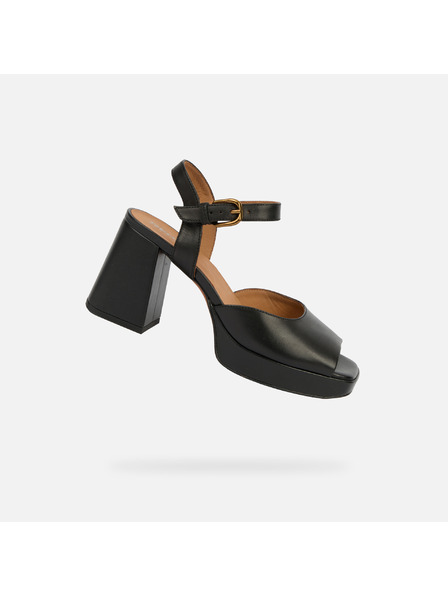 Geox Schwarze Damen-Sandalen Geox Soledea