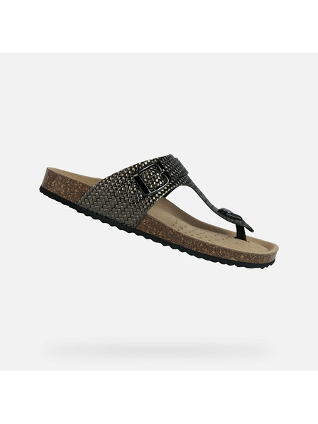Geox Graue Damen-Sandalen Geox Brionia