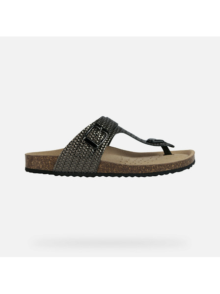 Geox Graue Damen-Sandalen Geox Brionia