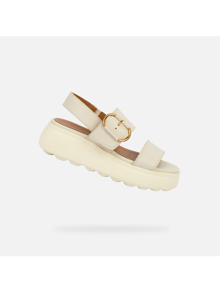 Geox Cremefarbene Geox Spherica Sandalen für Damen