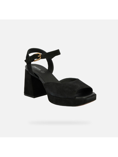 Geox Schwarze Damen-Sandalen Geox Soledea