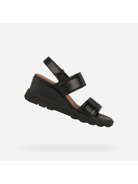 Geox Schwarze Damen-Keilschuhe Geox Spherica EC6