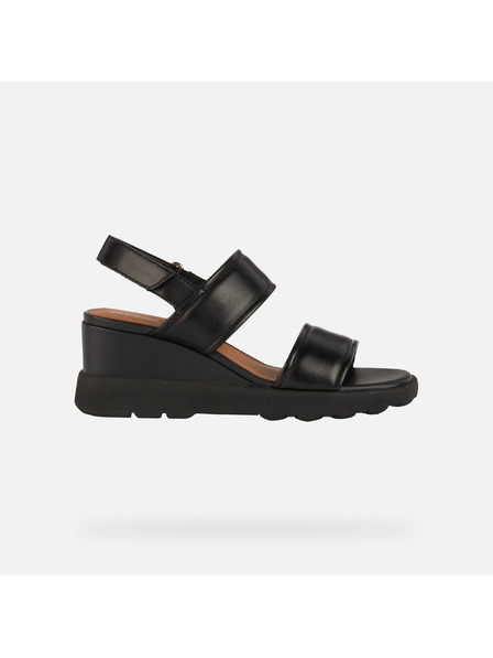 Geox Schwarze Damen-Keilschuhe Geox Spherica EC6