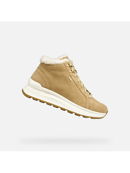 Geox Hellbraune Damen-Sneaker Geox Spherica Actif X2