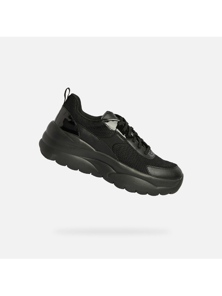 Geox Schwarze Damen-Sneaker Geox Xtros