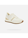 Geox Creme Damen Geox Desya Turnschuhe