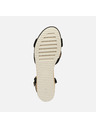Geox Schwarze Damen-Keilschuhe Geox Ischia Corda