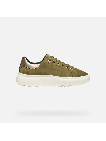 Geox Khaki Damen-Sneaker Geox Spherica EC4.1
