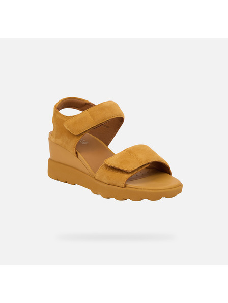 Geox Gelbe Damen-Keilschuhe Geox Spherica EC6