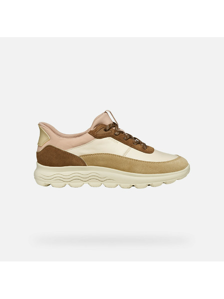 Geox Beige Damen-Sneaker Geox Spherica Plus