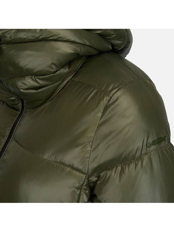 Geox Khaki Damen-Daunenjacke Geox Serilda