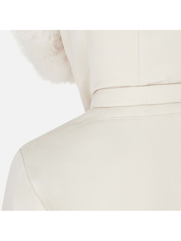 Geox Cremefarbene Damen-Daunenjacke Geox Spherica