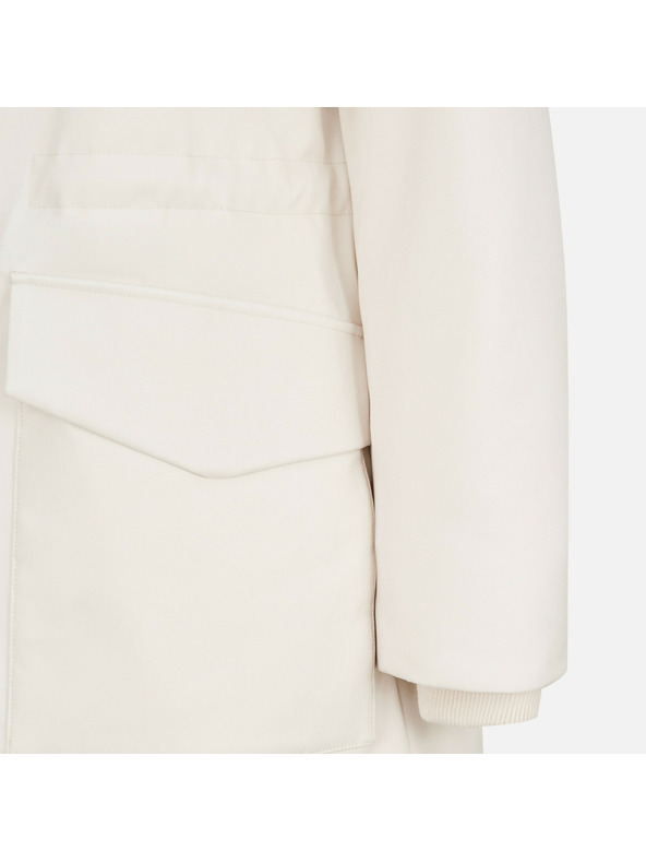 Geox Cremefarbene Damen-Daunenjacke Geox Spherica