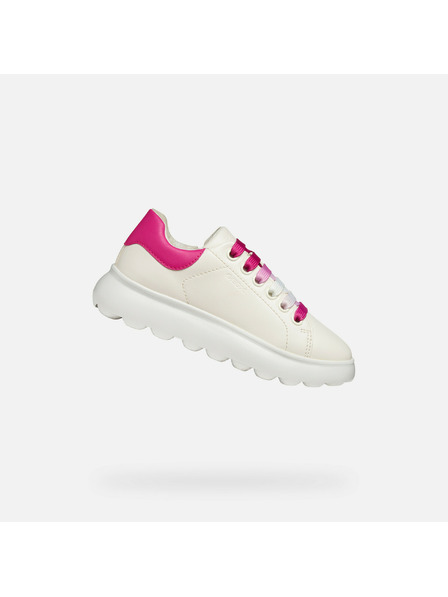 Geox Weiße Geox Puffypop Turnschuhe für Mädchen