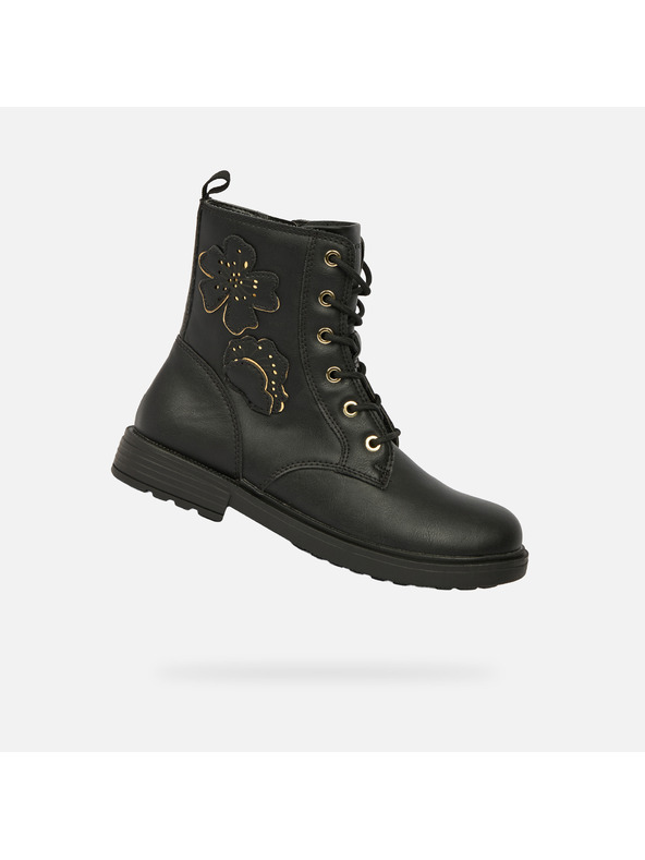 Geox Schwarze Mädchen-Stiefeletten Geox Eclair Girl