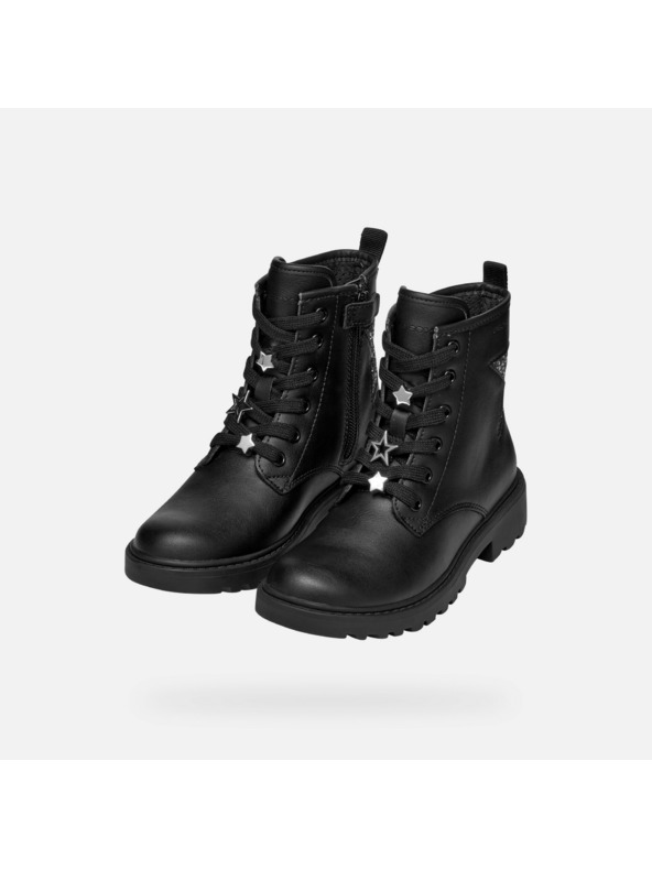 Geox Schwarze Mädchen-Stiefeletten Geox Casey Girl