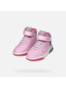 Geox Rosa leuchtende Mädchen-Stiefeletten Geox Inek Girl