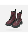 Geox Weinrote Mädchen-Stiefeletten Geox Maquinnens Girl
