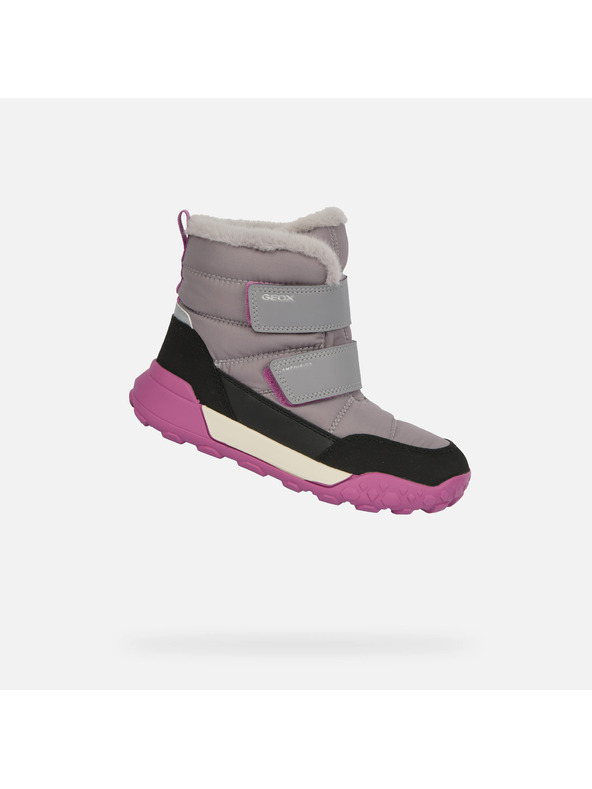 Geox Rosa Mädchen-Winterschuhe Geox Trekkyup Girl B AB