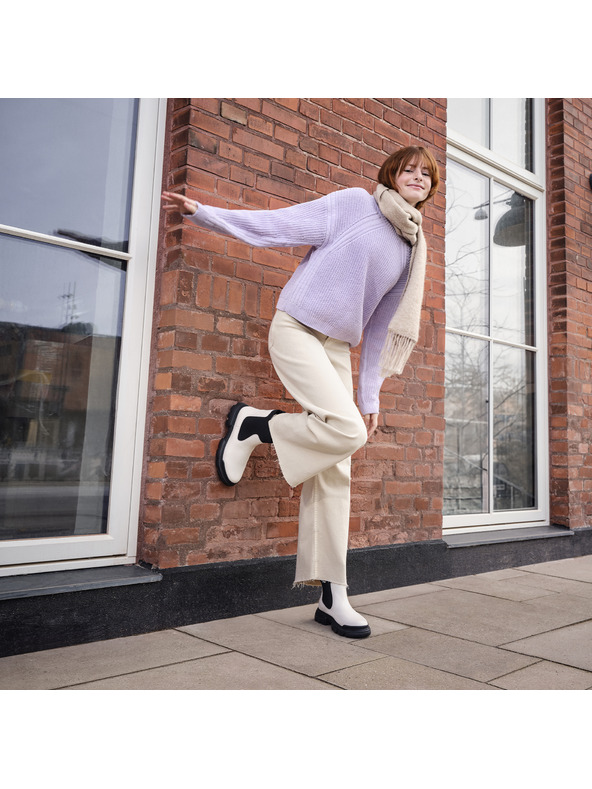 Geox Creme Mädchen Stiefelette Geox Junette Girl